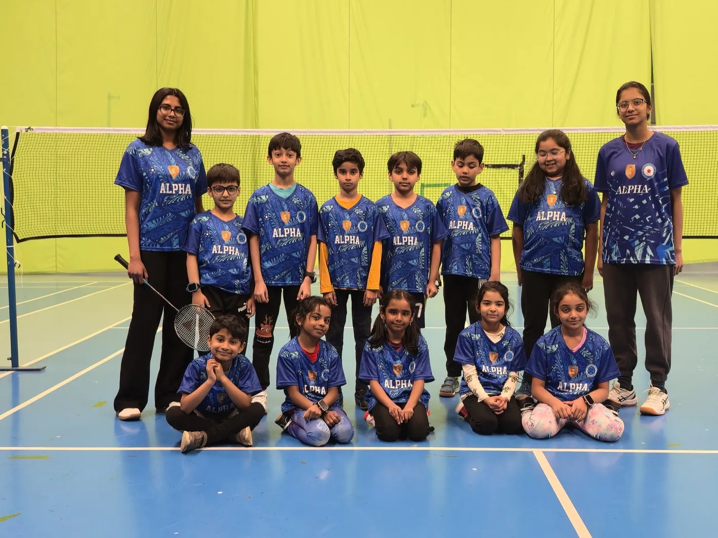 Badminton practice drills for children in Espoo Finland